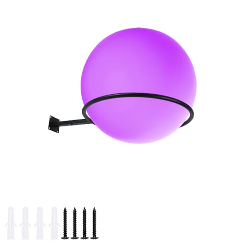 Wall Mount Yoga Ball Holder, Metal Exercise Ball Wall Rack, Heavy Duty Stability Ball Storage for Home Gym, Garage, Studio - Fits Most Yoga, Exercise & Medicine Balls