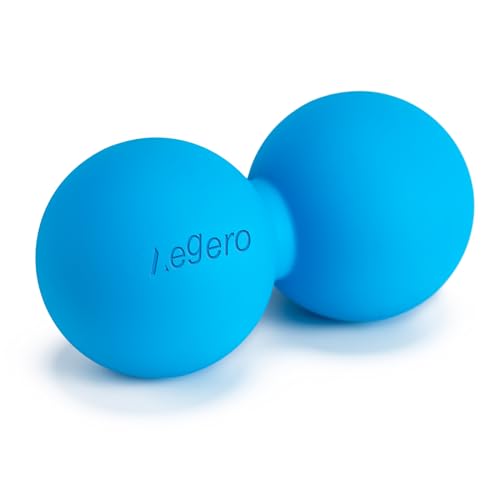 Peanut Massage Ball-Double Lacrosse Massage Ball, Mobility Ball for Myofascial Release,Yoga Therapy,Trigger Point Therapy,Muscle Knots and Acupoint Massage (Blue Firm Ball) - color: Blue
