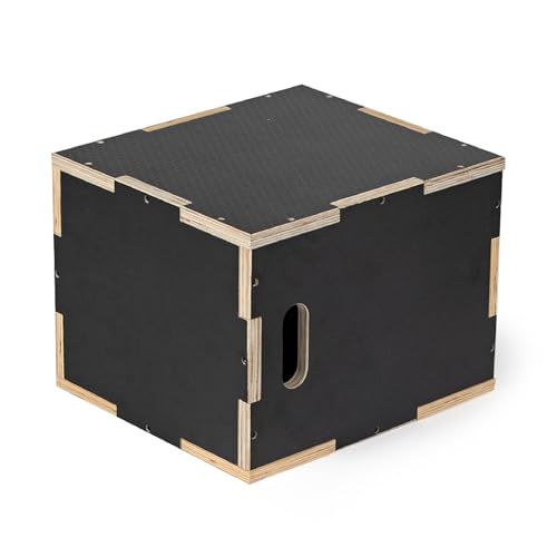 Titan Fitness Wooden Youth Wooden Plyometric Box, 12in 14in 16in, Pro-Duty Wooden Plyo Box, Step-Up Box Squat, Home Garage Gym Training