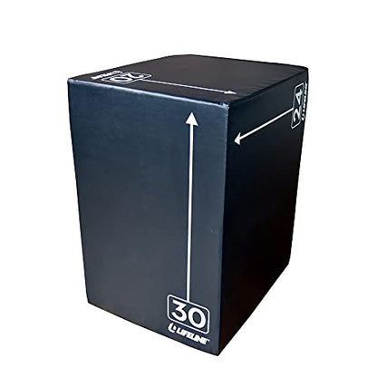 Lifeline Fitness 3-in-1 Foam Plyo Box - Exercise Equipment for Home Gym - Plyometric Jump Box Set for Crossfit, HIIT, Jump Training, Jump Trainer - style: Large