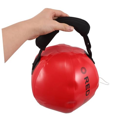 VOSAREA Red Sandbag for Working with Handle, Sturdy Pvc and Cloth Construction, Adjustable Weight for High-intensity Interval Training, for Home Gym and Shoulder or Softball Swings