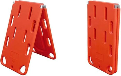 Foldable Spine Board Stretcher, Durable PE Material, Lightweight & Portable, High Load Capacity 350.5 lbs, 12 Handholds & 8 Strap Positions, Ideal for EMTs and Rescue Professionals