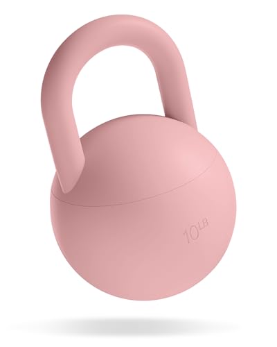 Bala Kettleball Soft Kettlebell for Women - Core & Strength Training - color: Blush, size: 10.0 Pounds