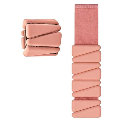 1 Pair Adjustable Silicone Weights Band for Ankle Wrist Leg Training Resistance Comfortable Weighted Strap - color: D