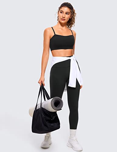 CRZ YOGA Butterluxe Thin Strap Sports Bra - color: Black, size: Large