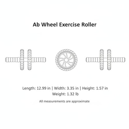 Ab Roller Wheel with Kneeling Pad - Core Strength Trainer for Home Gym & Office Workouts