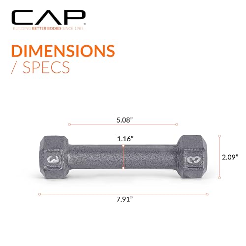 CAP Barbell Cast Iron Hex Dumbbell | Multiple Options