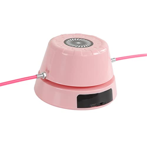 ciciglow Jump Rope Machine with Remote, Jump Workout Entertaining Interaction Rope Skipping Machine for Family, Office, Gym, Party - color: Pink