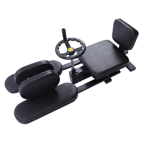 3 Bar Pro Leg Stretcher with Cushion&Wheels 180° MMA Stretching Trainer Split Leg Training Machine Flexibility Stretching Equipment for Ballet Yoga Dance Martial Arts Home Gym Exercise Black