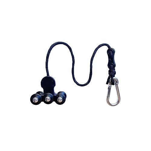 30/24/12 Knots, Upgraded Magnetic Lock Weighted Hula Hoop for Kids Adults Weight Loss, Infinity Hoop Plus Size, Home Indoor Outdoor, Fitness Exercise, Abdominal Toner - color: Black-Small Tram for Our U1 Hoop