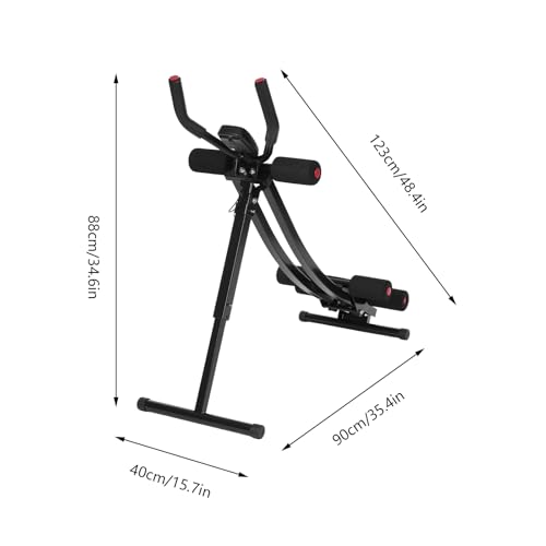 Ab Machine for Abs Workout, Foldable Abdominal Trainer Machine - color: Heavy Duty Pro