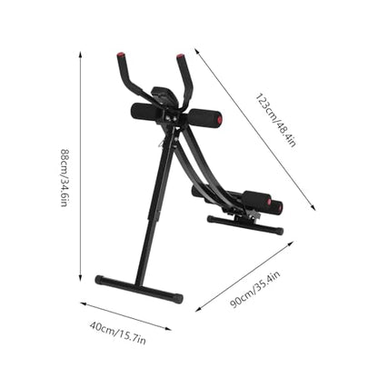 Ab Machine Abdominal Crunch Core Workout Equipment Foldable Exercise Ab Trainer Machine Coaster Abdominal/Core Fitness All Training Equipment Levels for Home & Gym