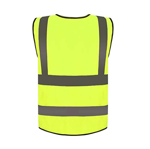 zojo High Visibility Reflective Safety Vest Bulk 10 Pack - color: Yellow