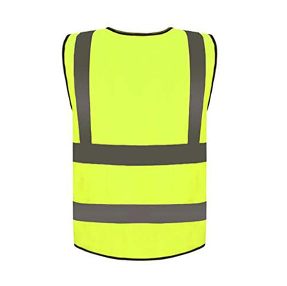 zojo High Visibility Reflective Safety Vest Bulk 10 Pack - color: Yellow