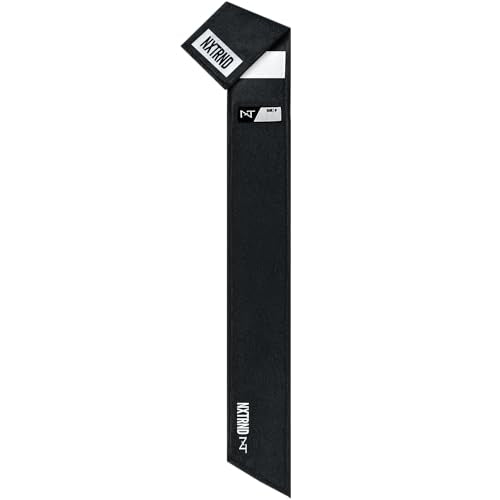 Nxtrnd Streamer Football Towel, Thin Sports Towel, Dries Hands & Football Accessories (Black) - color: Black