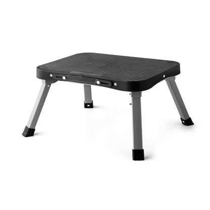 11" Folding Step Stool, Non-Slip 16x12 Large Platform, No Assembly - size: 11 inch
