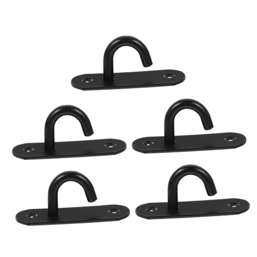 Toddmomy 5pcs Heavy Duty Wall Mount Exercise Anchors Space-saving Band Hooks Ceiling Mount Anchors Yoga Straps Home Gym Accessories