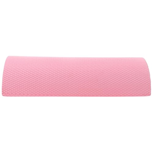 Cabilock Half Foam Roller for Back Pain Relief, Sakura Pink High Density EVA Lumbar Support, 30cm Semicircle Pilates Roller for Physical Therapy, Yoga & Balance Training