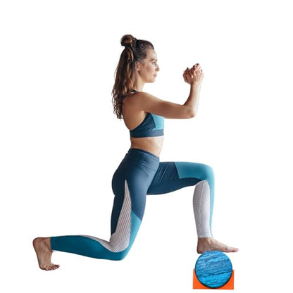 PCM Foam Roller Stabilizers Fits 6" Diameter Foam Rollers - Set of 3 Fitness Training Equipment (3, Orange (Without Foam Roller))