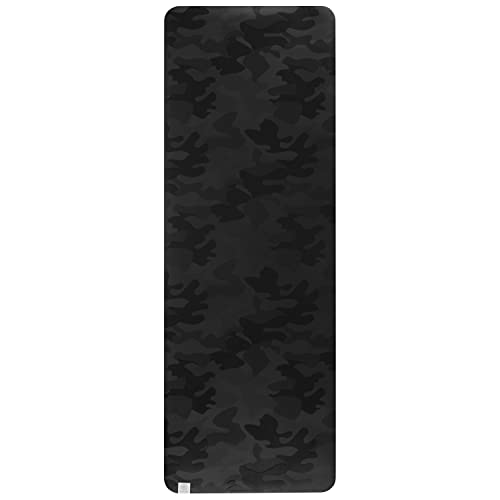 Gaiam Dry-Grip Yoga Mat - 5mm Thick Non-Slip Exercise & Fitness Mat for Standard or Hot Yoga, Pilates and Floor Workouts - Cushioned Support, Non-Slip Coat - 68 x 24 Inches