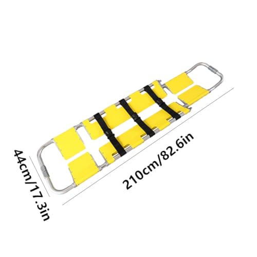 82.6x17.3x2.3in Portable Spine Board Stretcher, Folding Stretcher Medical Spine Board For EMT Medical Stretcher Patient Mover Rescue
