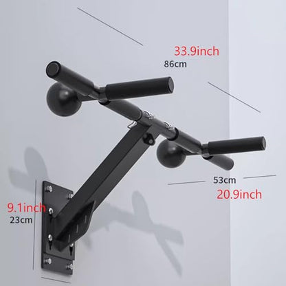 Chin Up Bar Wall Mounted Pull Up Bar, Multifunctional Chin Up Bar For Home Gym Workout Strength Training Equipment, Safe Load 300Kg