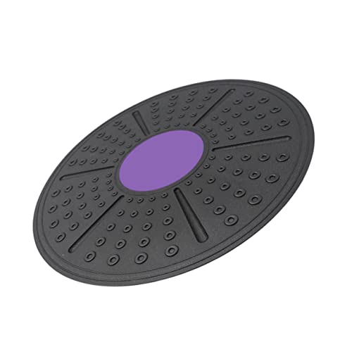 Abaodam Equilibrium Sense Training Board for Balance Exercise Durable PP Fitness Accessory Non Slip Massage Balance Plate for Physical Therapy and Coordination Training Purple