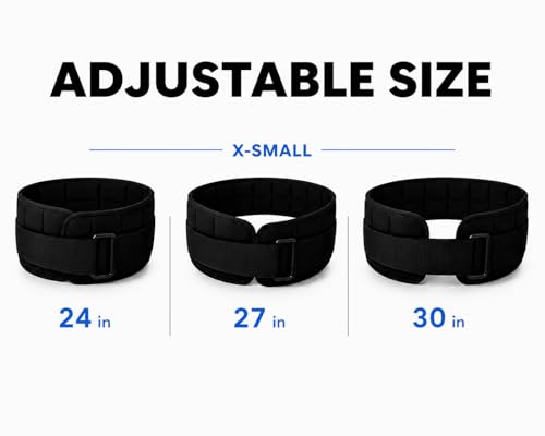 W8FIT Adjustable Weighted Belt for Women & Men, Up to 20 LBS – Rucking Belt for Walking, Hiking & Strength Training - size: 6 LB X-Small (24" - 30")