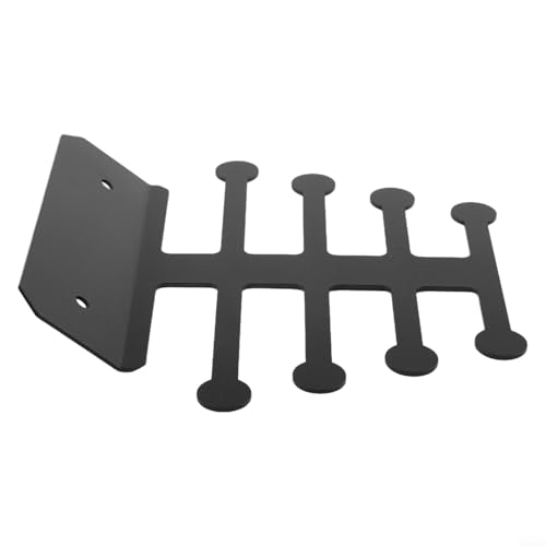 Wall Mounted Resistance Band Storage Rack Metal Steel Organizer for Home Gym Equipment with Anti-Drop Ends, Holds Bands, Handles, Jump Ropes, Weightlifting Belts, Cable Attachments