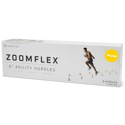Meister ZoomFlex Agility Hurdles w/Carry Bag - Flex-Safe Modular Speed Training