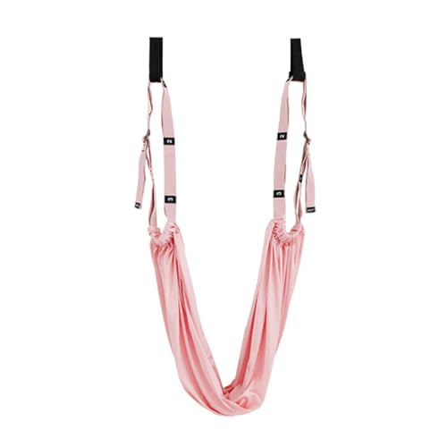 Keenso Door Leg Stretcher, Polyester Cotton Leg Stretching Strap with Door Loops, Elastic Stretch Band for Lower Back Training Handstand Practice Home Gym Dancers - color: Pink