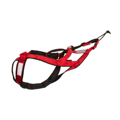 Pulling Harness,Nylon Dog Running Harness with Reflective Tape,Water Prevention Sled Reins for Exercise,Bikejoring,Skijoring,Puppy Sledding(XL,Black)