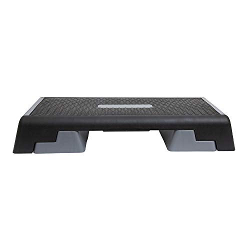 Body Sport® Aerobic Step – Step Aerobics Platform – Workout Equipment – Exercise Step Platform – Gray/Black
