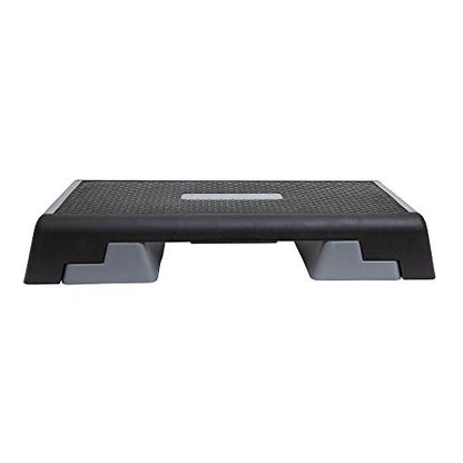 Body Sport® Aerobic Step – Step Aerobics Platform – Workout Equipment – Exercise Step Platform – Gray/Black