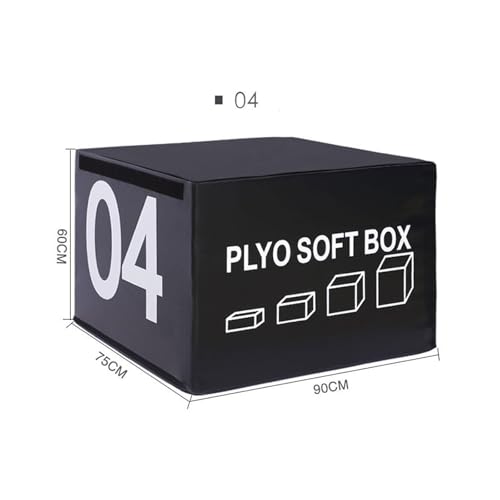 Foam Reinforced Box Stackable Soft Plywood Box, Anti-Skid Safety Used for Jumping, Strength Training and Physical Training, Suitable for Home Gym Box - size: 90*75*60cm