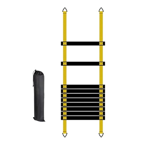 Sports Agility Ladder - Portable Speed Training Equipment with Carry Bag, Soccer Training Ladder Set for Agility, Coordination & Footwork, Speed Drills Gear for Athletes Track Field Hockey - size: 5 meters