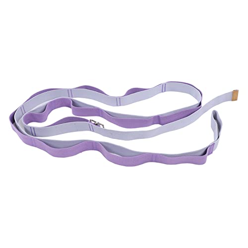 KANASI Yoga Stretching Strap, adjustable fitness band for leg flexibility improvement in gymnastics dance and physical therapy - color: Purple