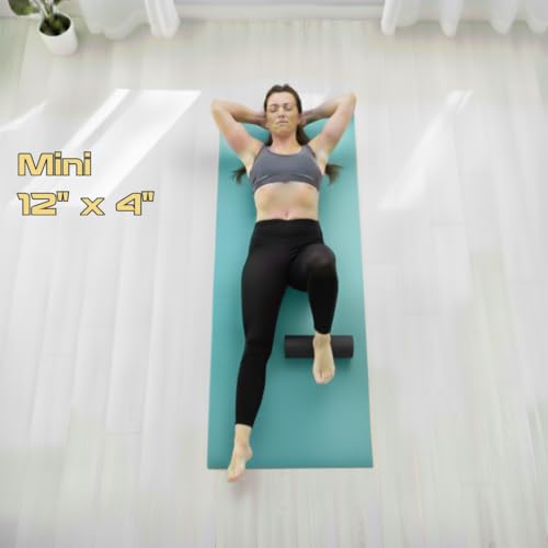 Fitizen Foam Roller – Muscle Massage Rehab Stiff Back Pain Physical Therapy Deep Tissue Firm Exercise Equipment Home Gym Stress Yoga Pilates for The Fit Citizen by FitNation - style: Mini - 12 x 4 Inches (Flag)