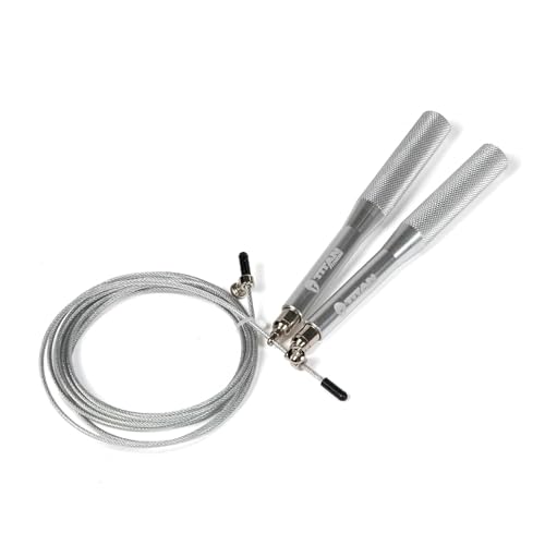 Titan Fitness Speed Jump Rope 10' Adjustable Length Cable Solid Aluminum Handles