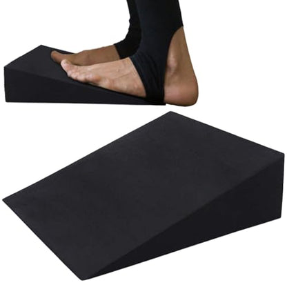 Squat Wedge Blocks Flexible Lightweight Incline Foot Stretch Wedge - color: Black 28×25×9 (1 piece)