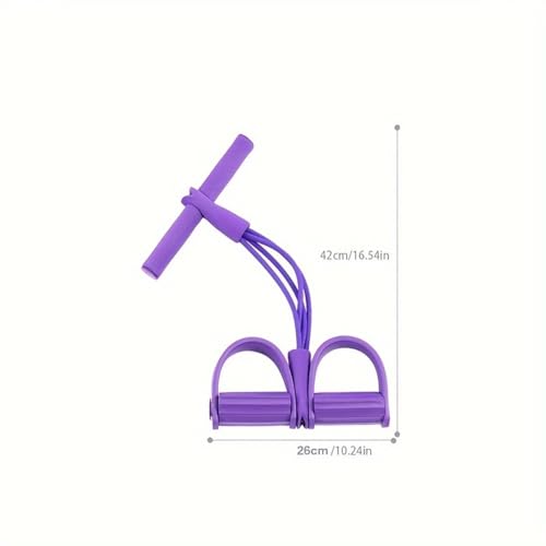 Multifunction Tension Rope, 6-Tube Elastic Yoga Pedal Puller Resistance Band, Natural Latex Tension Rope Fitness Equipment