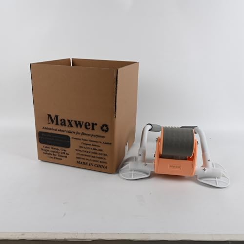 Maxwer Ab Roller Wheel with Elbow Support, Dual Wheel Ab Machine for Training Strengthening, Abs Exercise Roller for Women Men Beginners