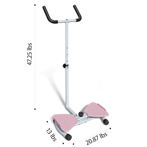Waist Twisting Machine with Handlebar, Ab Twister Board with Phone Holder, 330 lbs Capacity Waist Twister for Women Belly Fat, Home Gym Exercise Equipment for Slim Waist and Core Ab Exercise