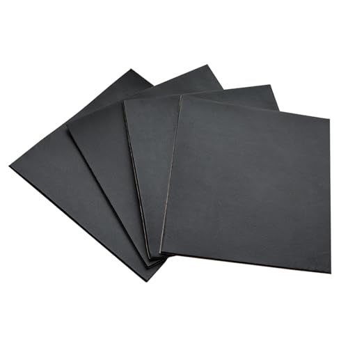 4 Pieces Adhesive Foam Padding 1/8 in Thick X 6 in X 6 in Neoprene - size: 6in X 6in X 1/8in, style: With adhesive,Foam