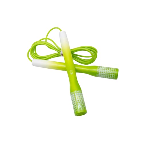 Jump Rope for Women (Rainbow Series) – Adjustable Cardio Rope for Women’s Fitness & Home Workouts | Soft-Grip Handles, Smooth PVC Cable, Lightweight Design | Made in Korea - color: Green