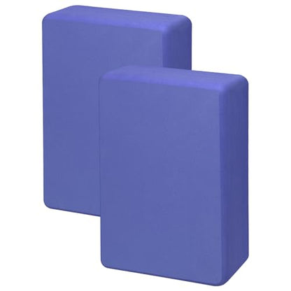 2 Pack Yoga Block, Premuim EVA Foam Block, Durable Non-slip Exersice Block for Yoga, Pilates, General Fitness, Stretching, Toning Workouts and Meditation