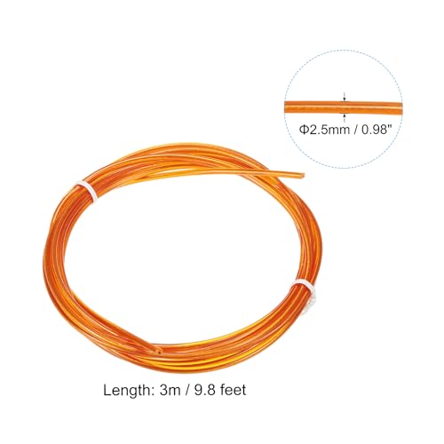 PATIKIL Speed Jump Rope Replacement Cable Professional Skipping Rope Steel Wire Replace for High Speed Jump Ropes - color: Orange