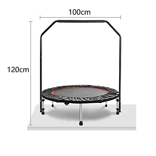 Replacement Trampoline Pad Outdoor Trampoline 40",Fitness Trampoline with Handle,Mute Foldable Trampoline Mini Exercise Rebounder for Adults Indoor/Garden Workout Equipment,Maximum Load 200Kg
