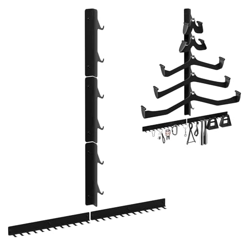LAT Pull Down Bar Storage Rack Wall Mount,Gym Storage Wall Organizer for LAT Pulldown Attachments Cable Attachment, Gym Accessories, Workout Equipment, Home Gym Fitness