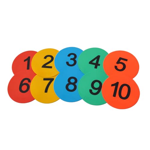 8inch Numbered Floor Spot Markers - style: 1-10